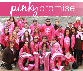 image of pinky promise: making strides against breast cancer walk